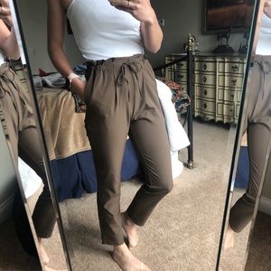 LIKE NEW Brown Paper Bag Pants!